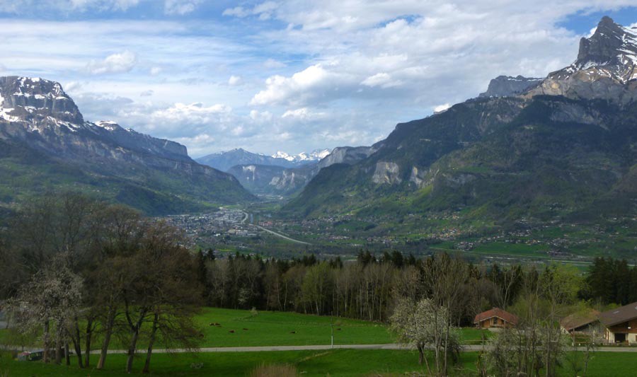 Vallée de Sallanches bien belle en ce mois d'Avril