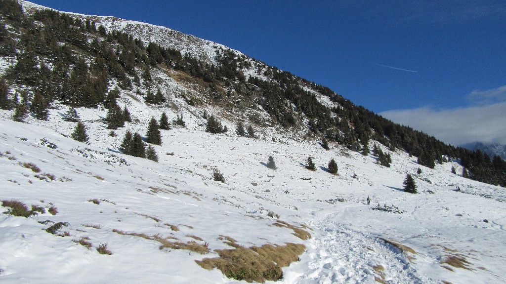 Moins de neige vers l'Aiguillette