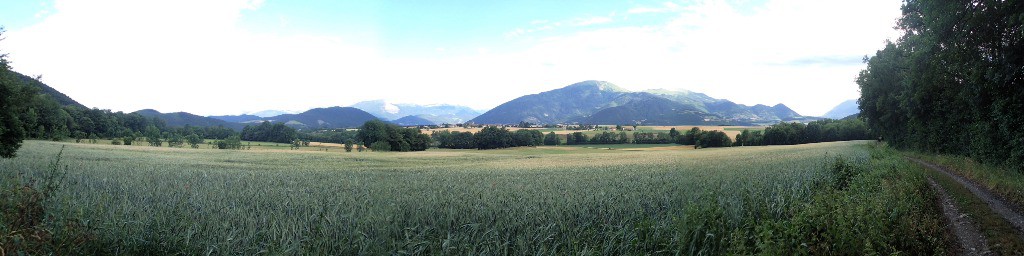 #2 Un p Un p'tit pano de la plaine de St Jean d'Hérans ...