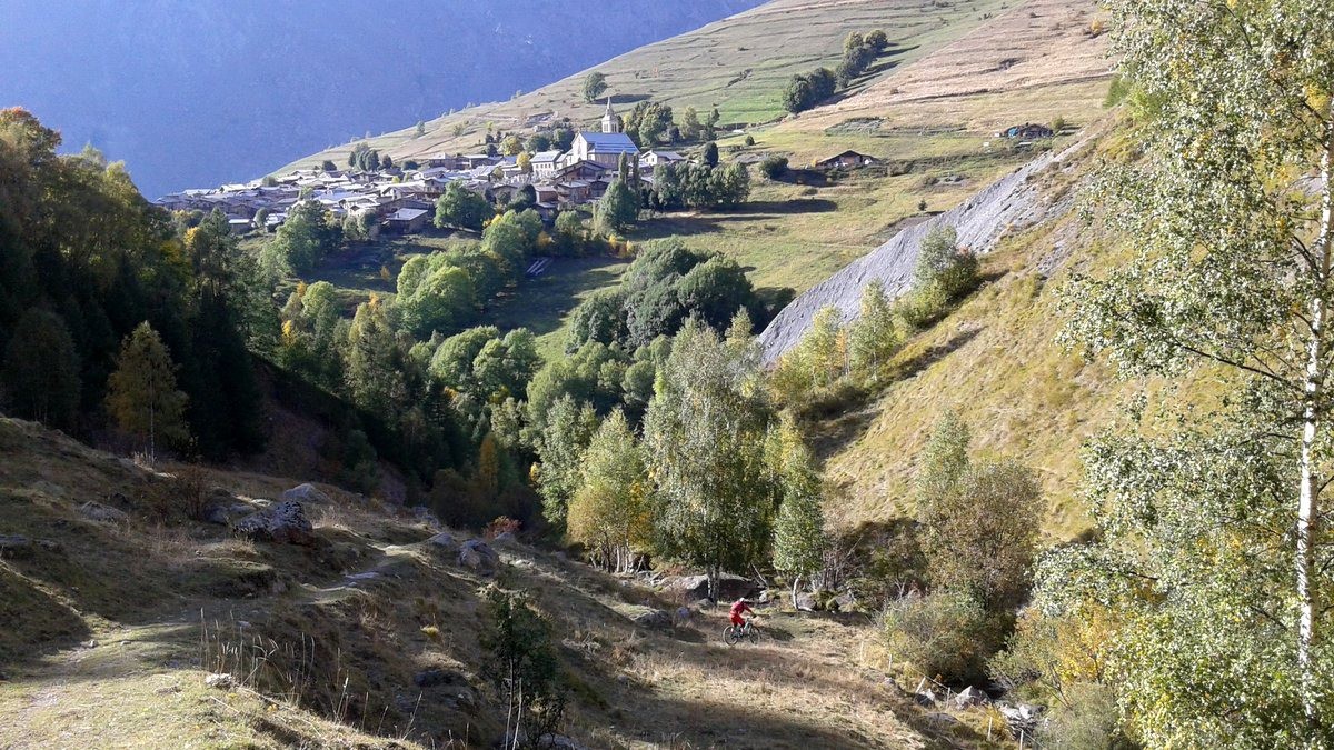 la fin sur le sentier à vaches