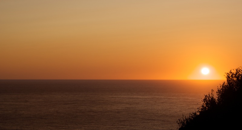 Coucher de soleil : Sur le golfe de Porto