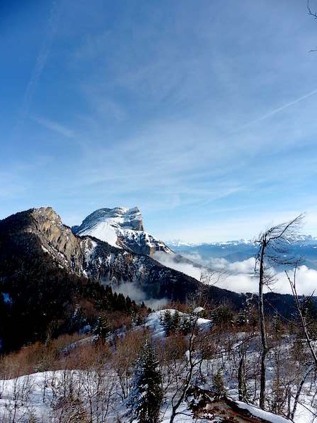 Dent de Crolles et Mont-Blanc