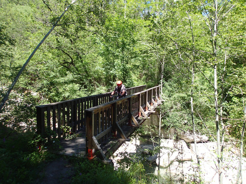 La passerelle d'Orbannes.