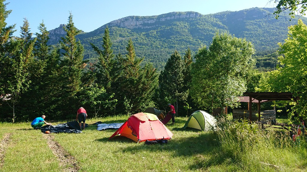 Le camping de Valbelle.
