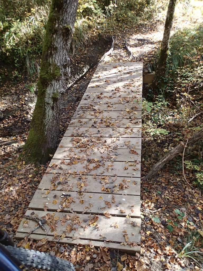 La plus petite passerelle du circuit !