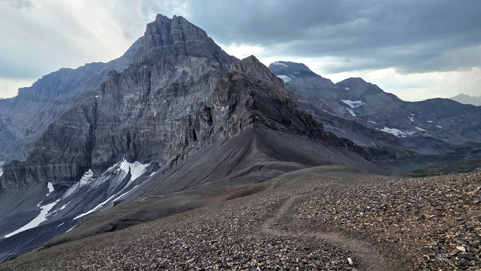 Haute Cime des Dents du Midi - Super flow pour redescendre sur le col 