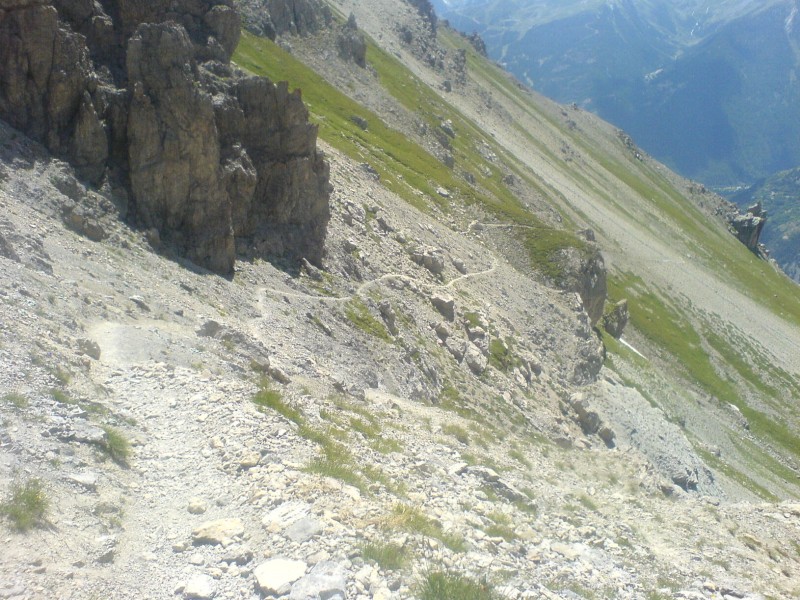 Col de Vallouise : Le début du sentier de descente : l'autre récompense des effort fournis à la montée !