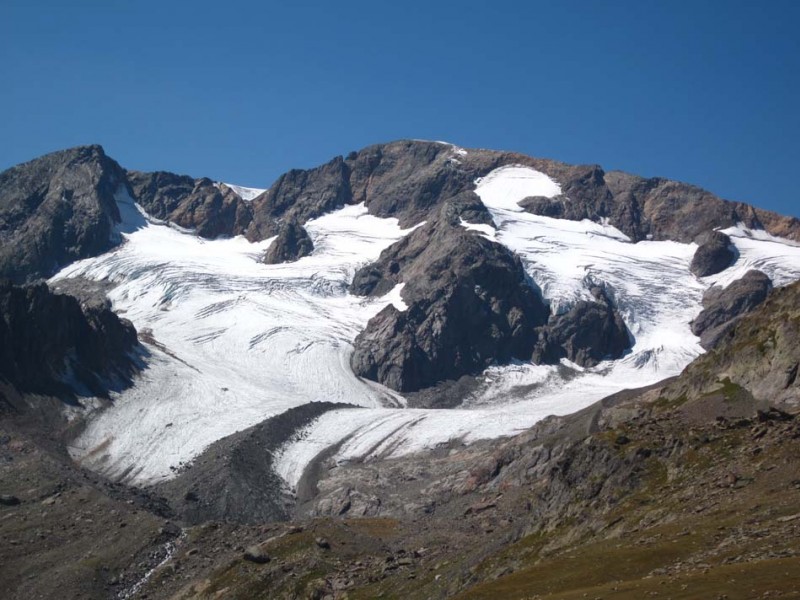 Glacier des Quirlies : depuis le Col du Fond du Ferrand