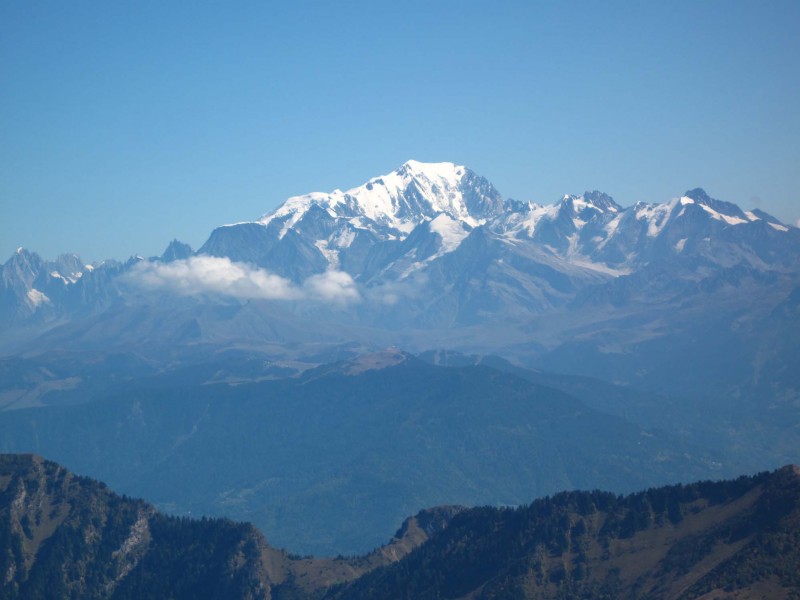 Sommet de Chaurionde : le Mt Blanc en majesté