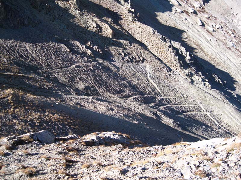 Col des Peygus : Le pierrier Nord