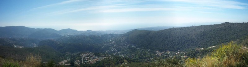 Panorama sur Nice : Vue en montant