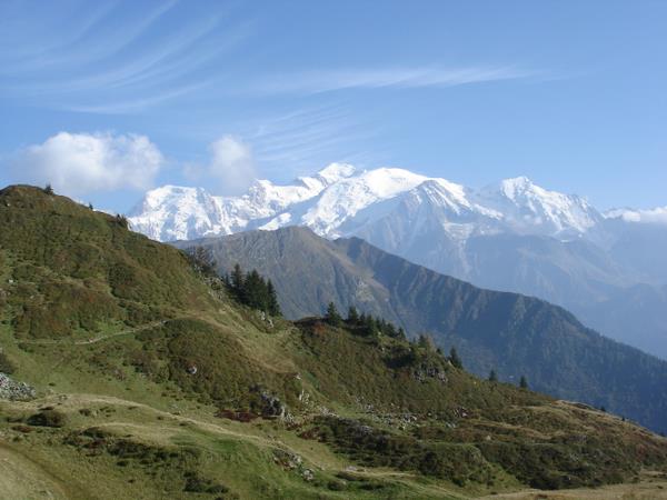 Mt Blanc : Mt Blanc depuis les chalets de Pormenaz
