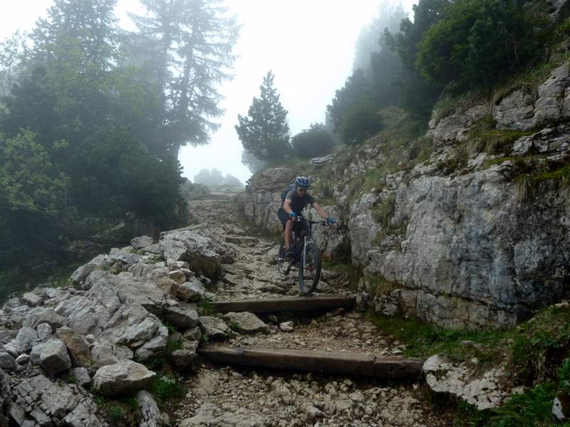 Croix de l'Alpe : Les fameuses marches...
