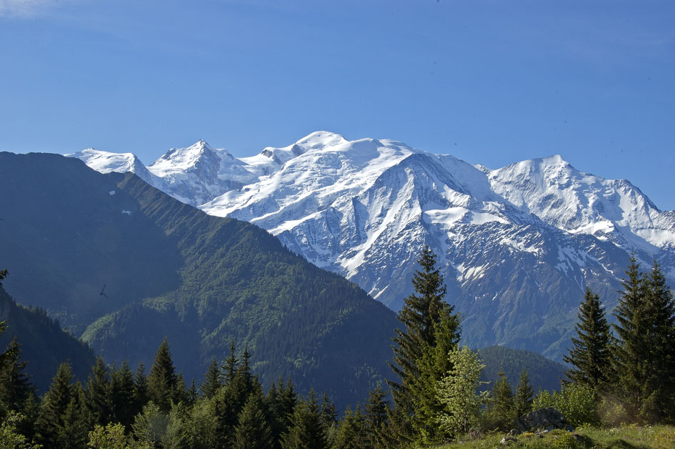 Massif du Mt Blanc : Vue sur le massif du Mt blanc