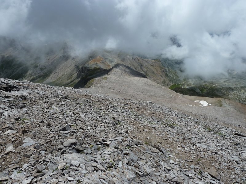 Mt de Maniglia : La descente...