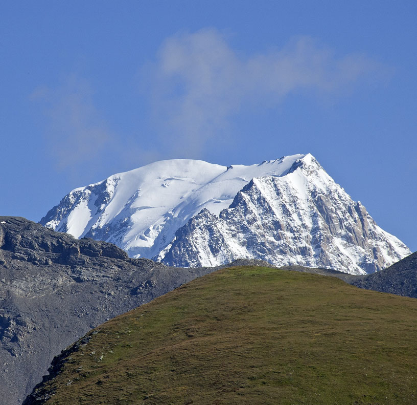 Col de Pointe Rousse : Vue sur le Mont Blanc