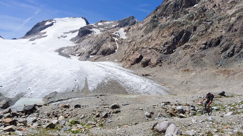 Glacier de Saint-Sorlin : devant l'Etendard