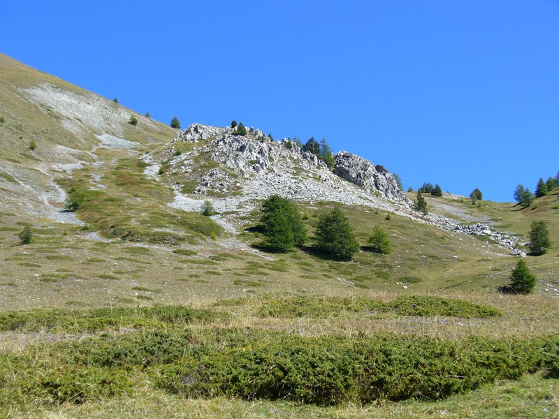 Crête des Chambrettes : Panorama au Col Bramouse