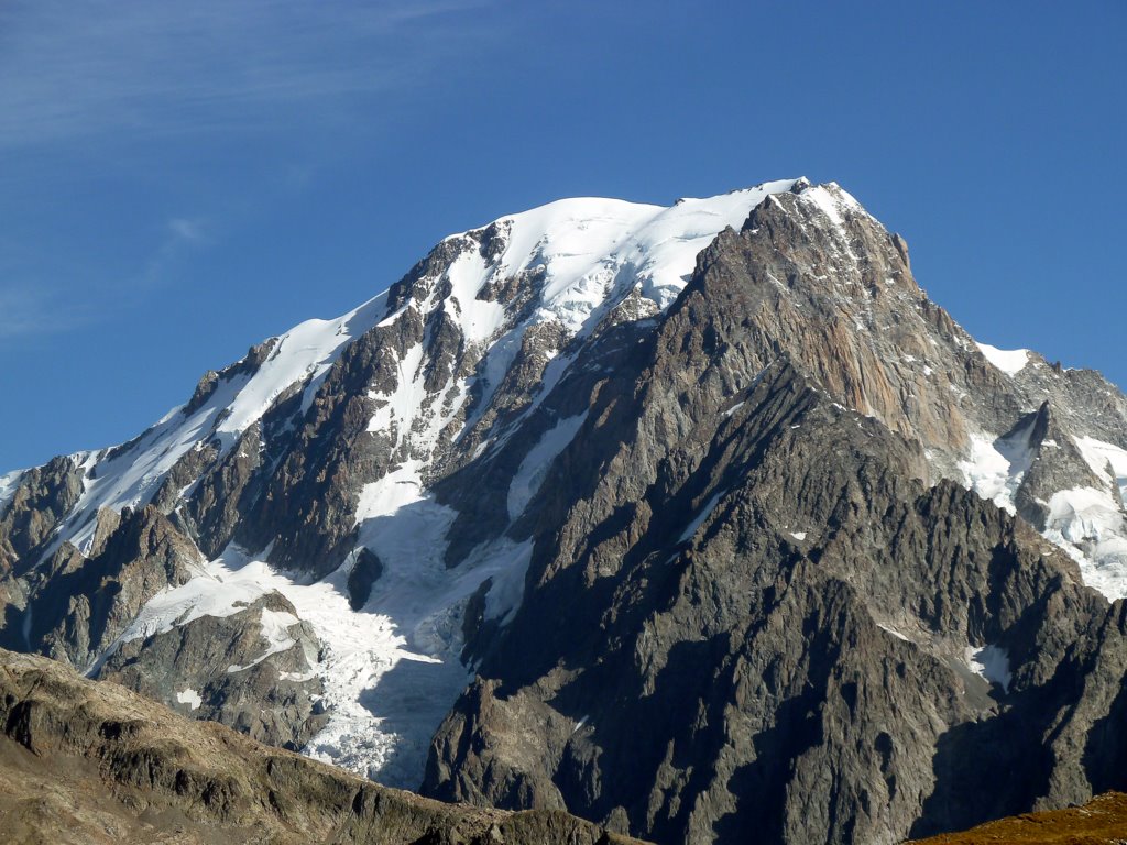 Mt Blanc : Beau point de vue sur la face W