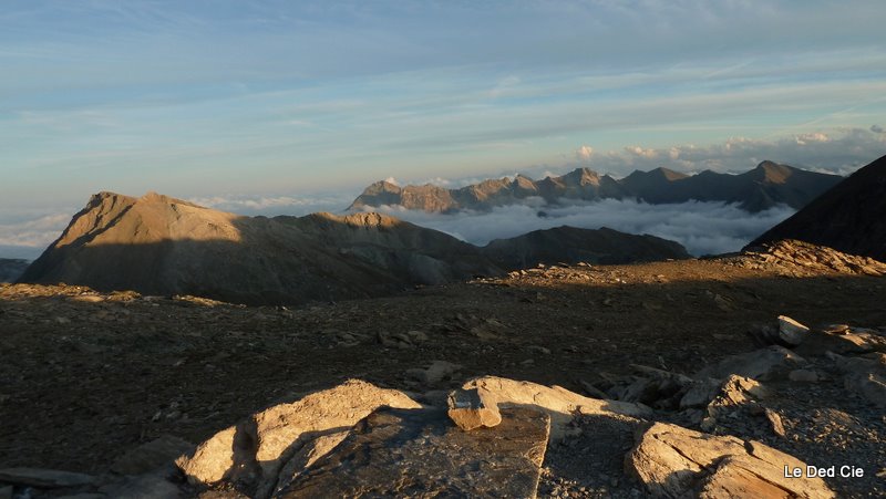 Piemont : Nebbia et coucher de soleil sur le Piémont