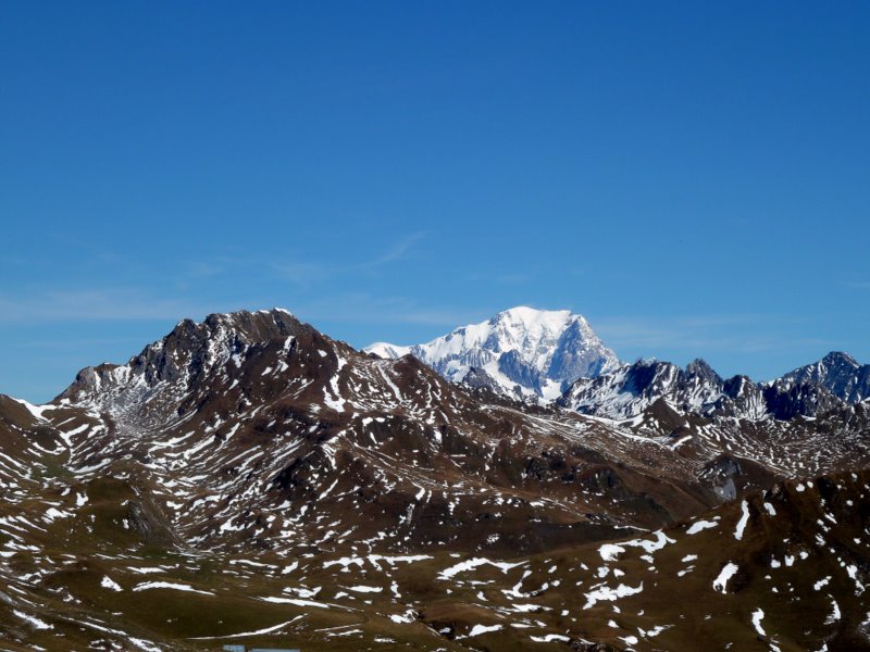 Quermoz : Crêt du Rey et Mt Blanc