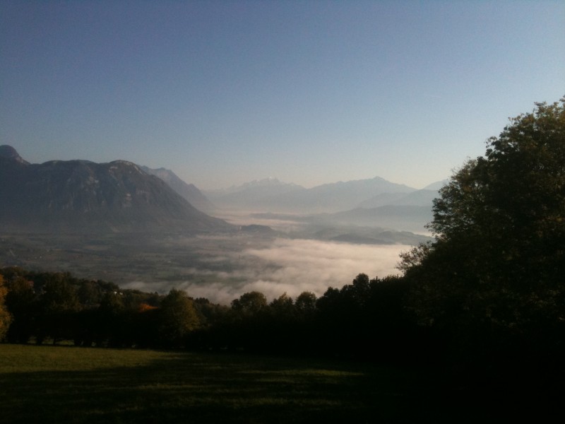 la vallée : entrée de la combe de Savoie