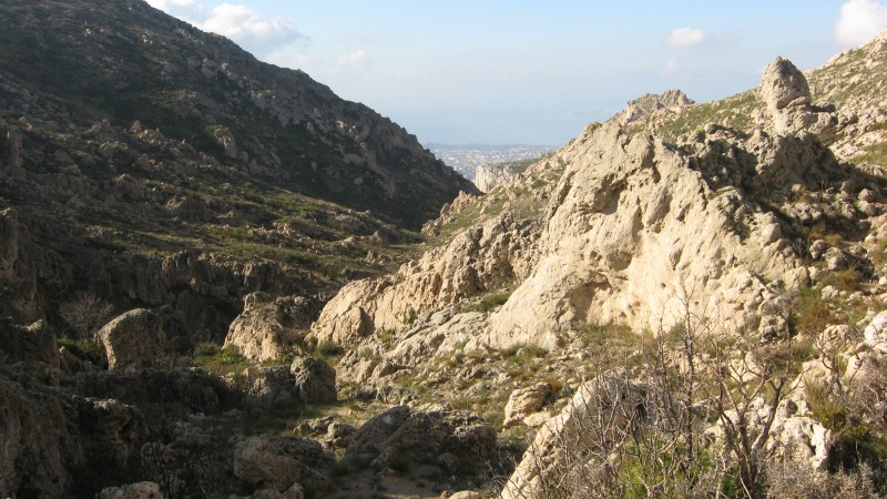 Mont Carpiagne : Terrain sablonneux dolomitique