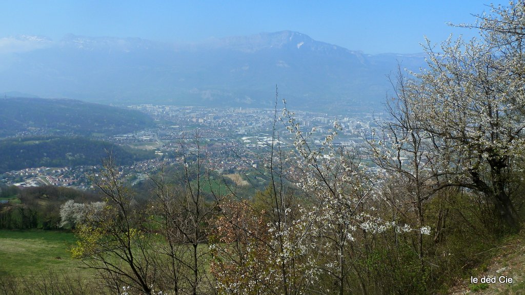 Grenoble : Vue depuis la cantine 5* du point de vue de Romage
