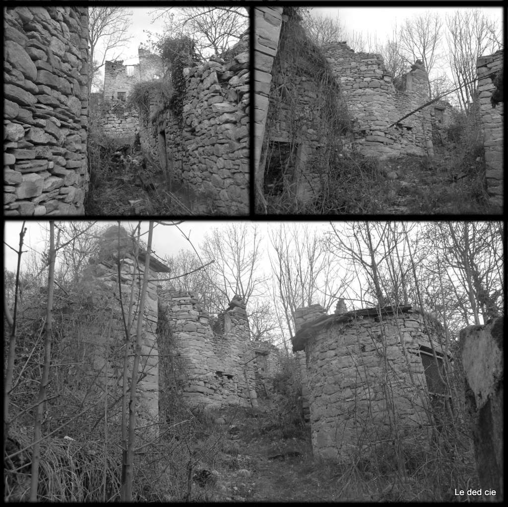 hameau du Serre : les ruines du hameau abandonné