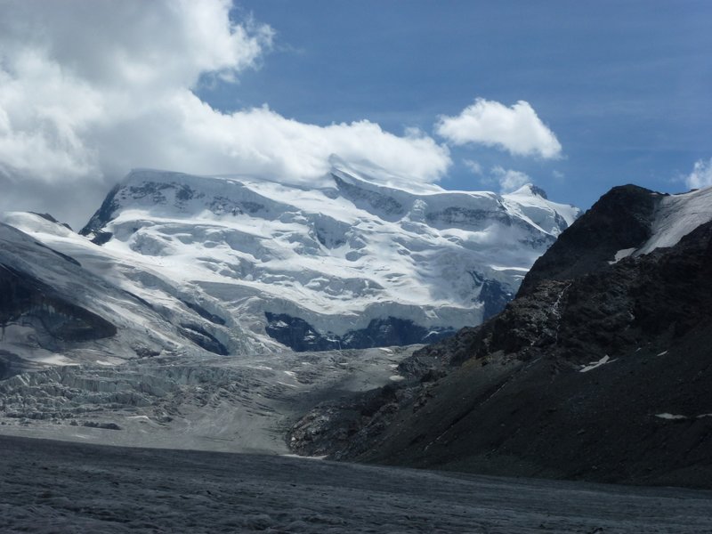 Glacier de Corbassière : Au dessus, moins adapté au VTT