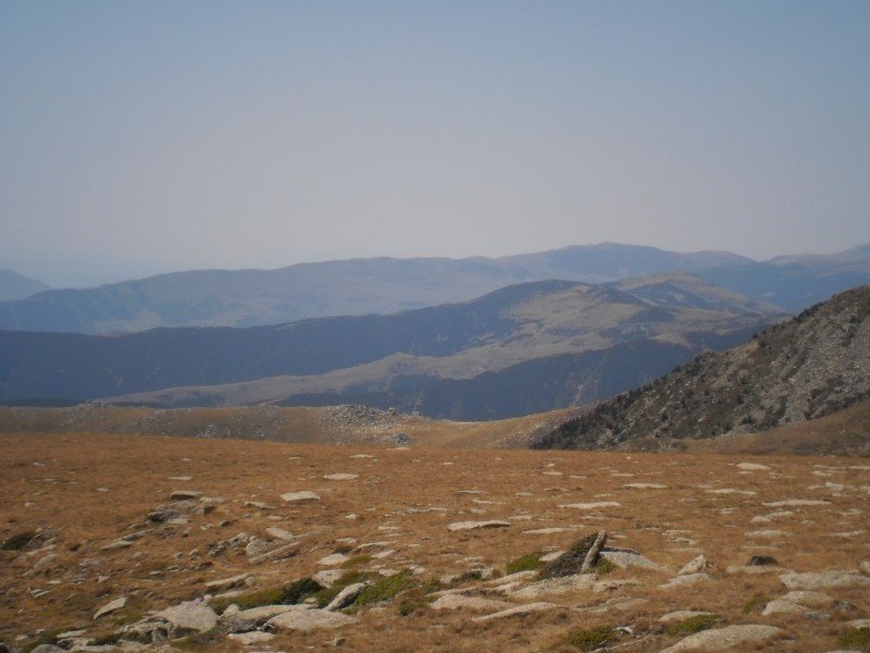 Le haut Vallespir : La vue en direction de l'Espagne depuis la Cime del Cums
