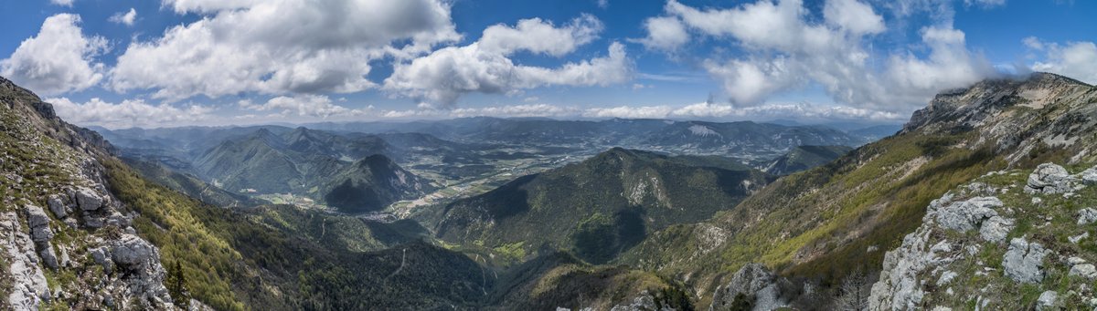 Cote Queyras : vue panoramique sur le Diois oriental