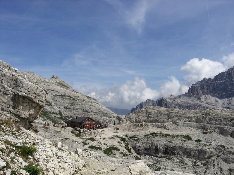 Dolomites.Refuge Pian di Cengia (2728m)