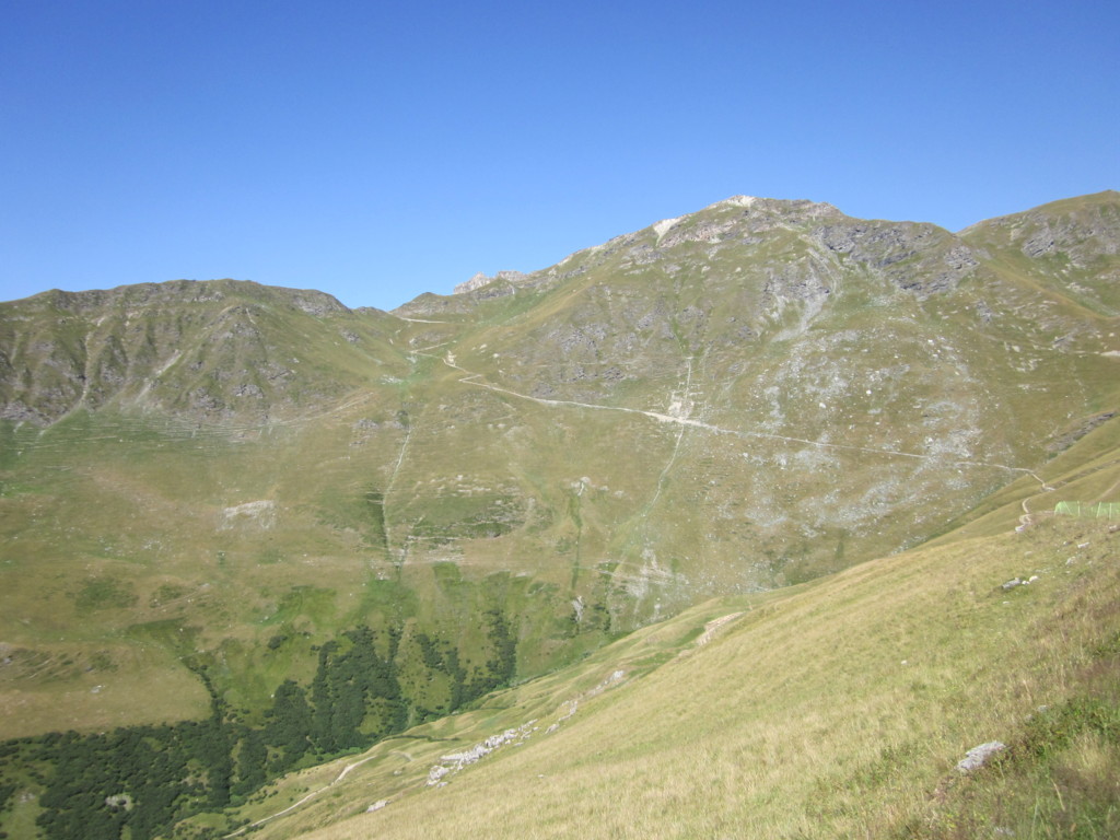 La descente du Col de la Bauche de Mio.